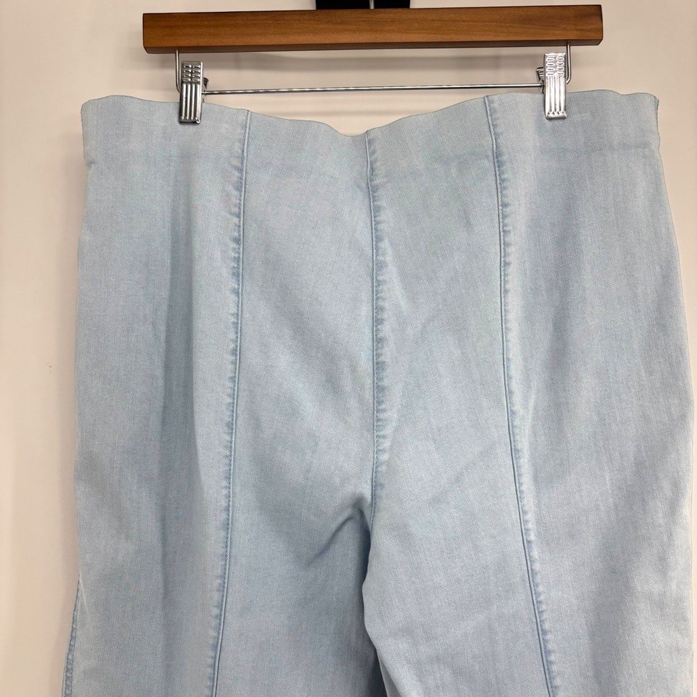Intro Love the Fit Women Cropped Light Wash Stretch Capri Pants Blue Size 16 - Picture 4 of 9